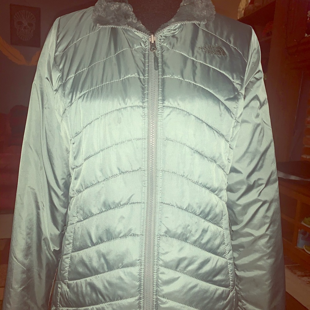 North Face reversible Mossbud Swirl coat